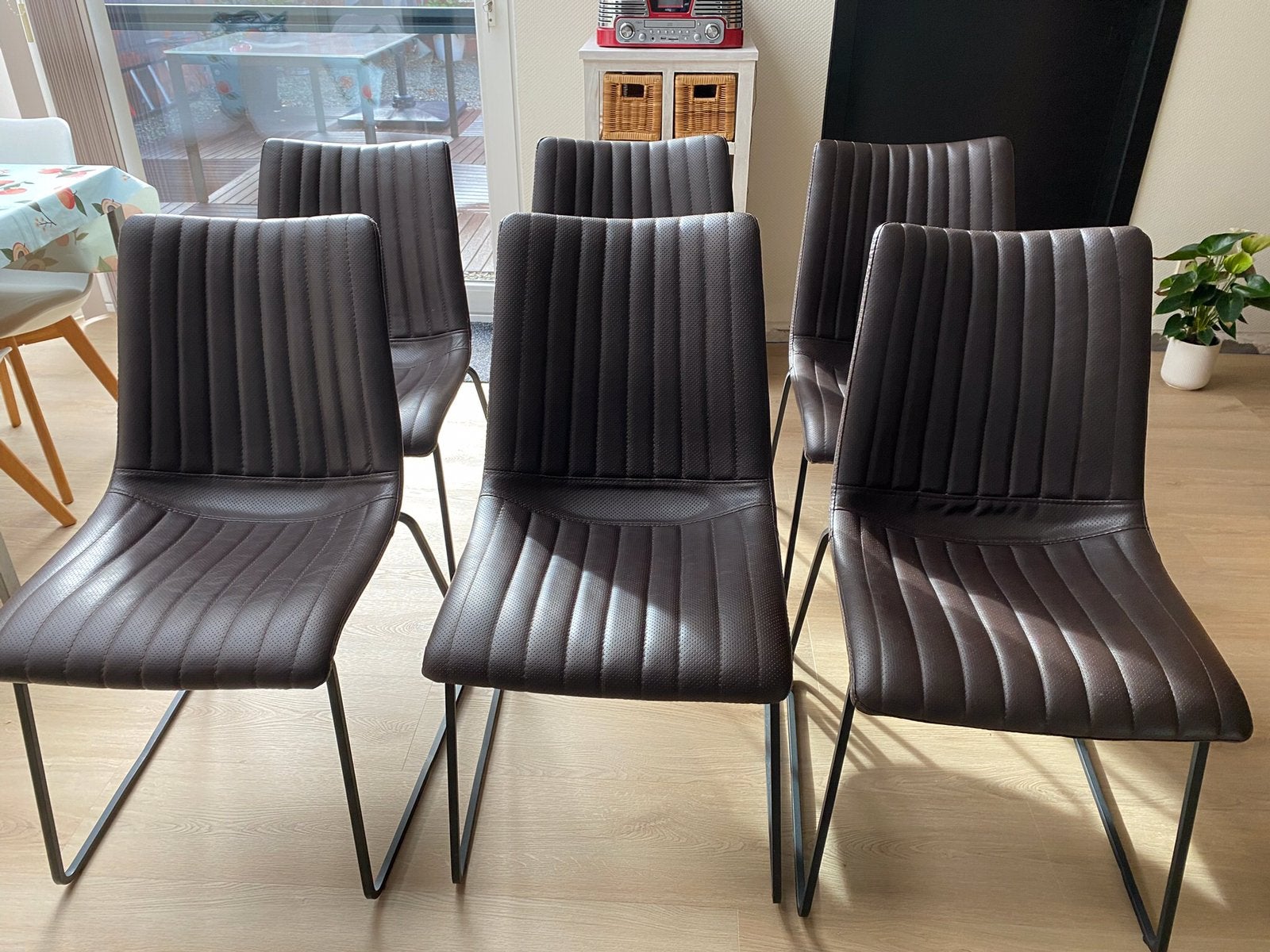 Eetkamer stoelen, Maison & Meubles, Comme neuf, Brun, Enlèvement, Cinq, Six Chaises ou plus