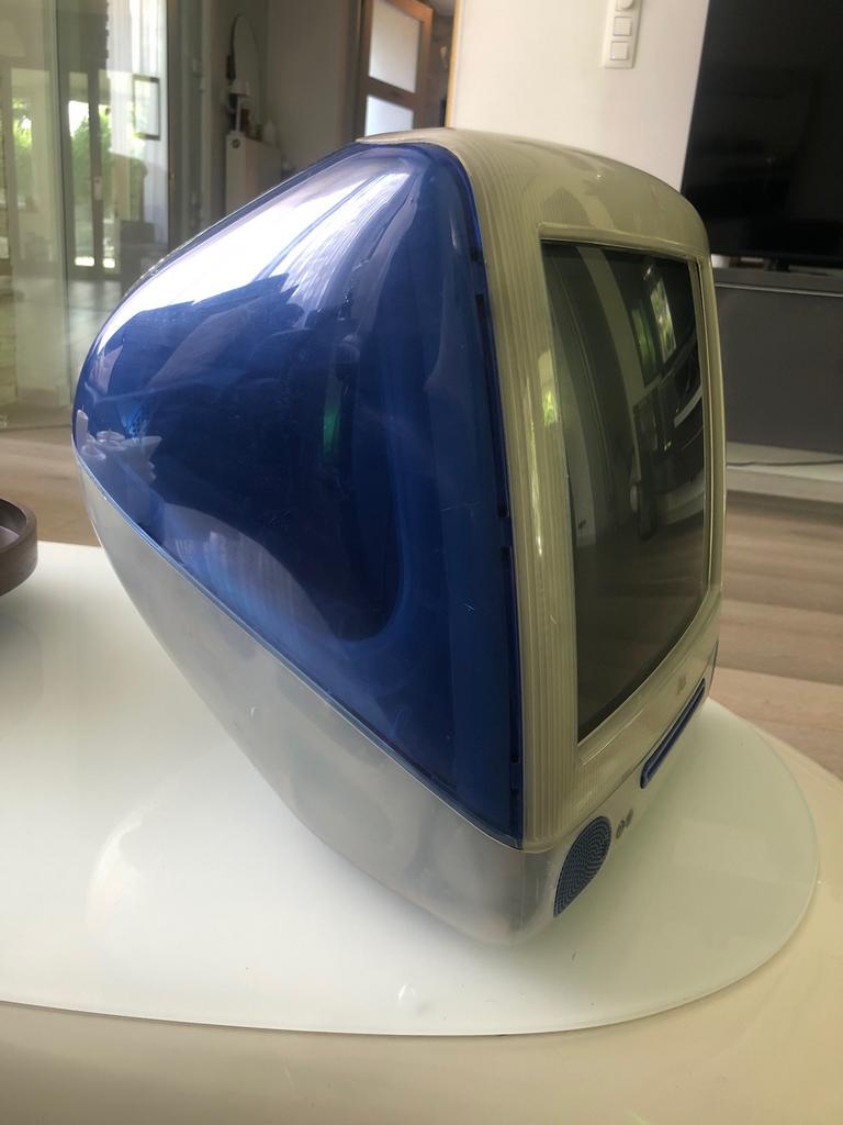 Apple iMac G3 Bondi Blue iconisch model origineel vintage, Computers en Software, Monitoren, Ophalen, Gebruikt