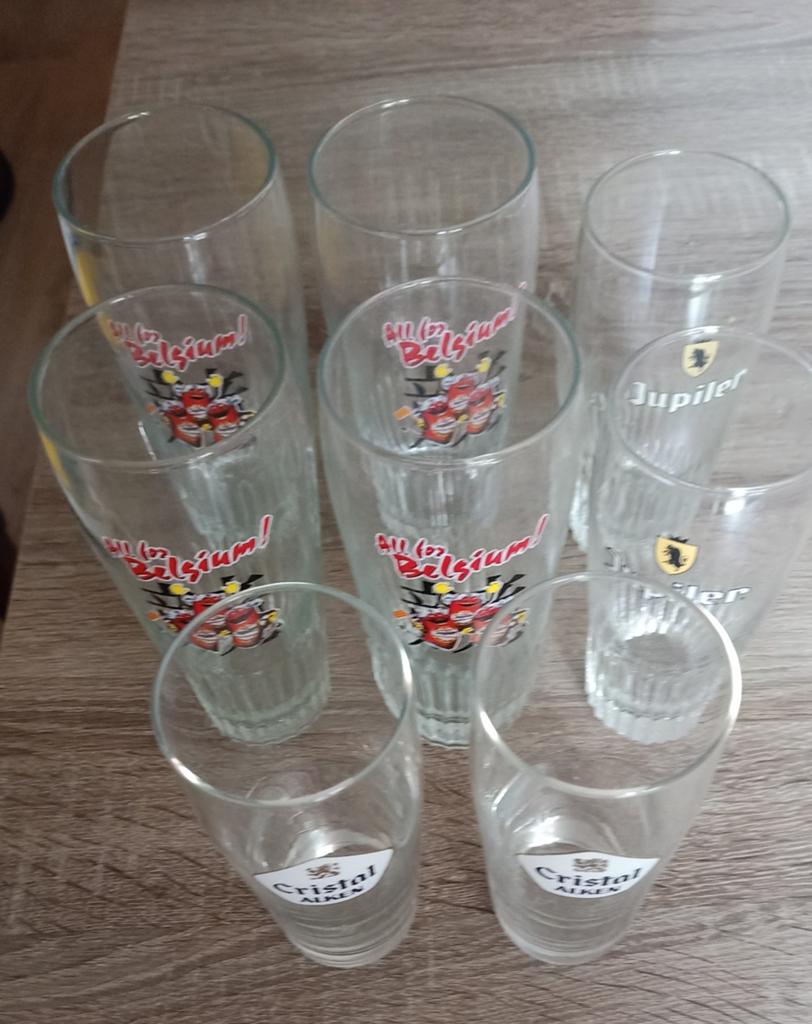 Bierglazen 8 st, Ophalen of Verzenden