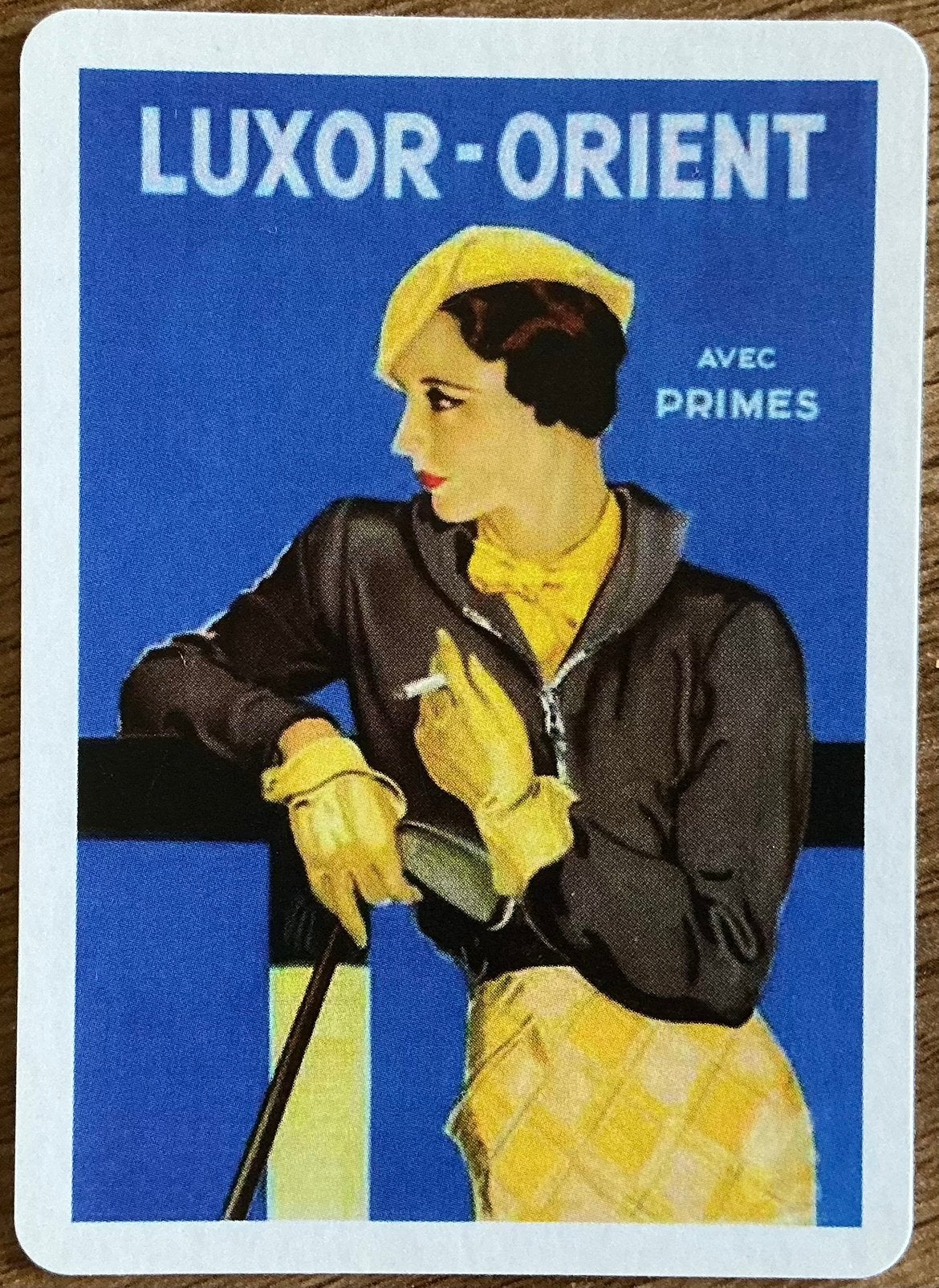 Splk CIGARETTES LUXOR-ORIENT, Ophalen of Verzenden, Zo goed als nieuw, Speelkaart(en)