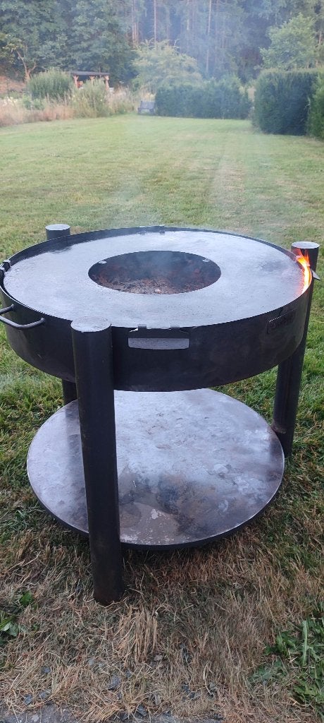 Brasero Plancha 80 cm en acier – L'allié idéal de l'été, Enlèvement, Comme neuf