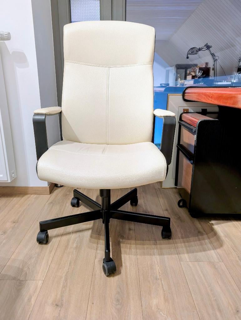 Fauteuil de bureau, Enlèvement, Comme neuf, Blanc, Chaise de bureau