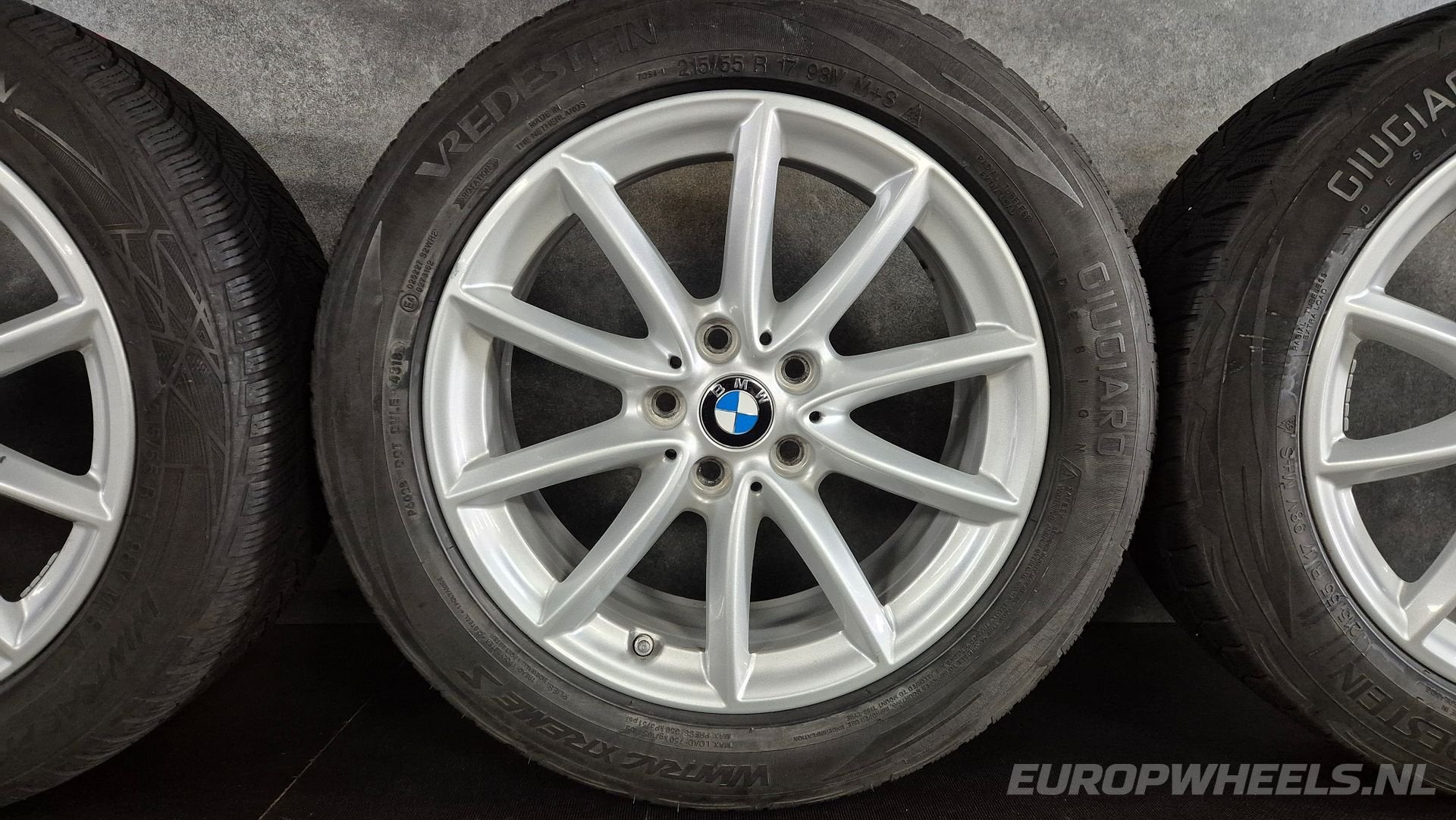 BMW 2 Serie U06 Wintervelgen 17 inch Vredestein 215/55R17, Pneus et Jantes, Véhicule de tourisme, -, 17 pouces