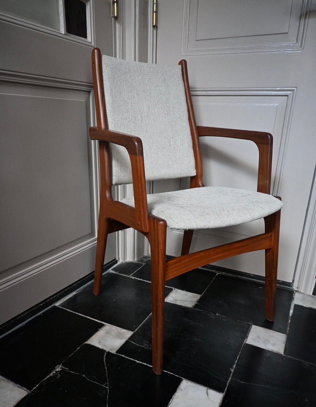 Deens Design fauteuil fabrikant Skovby Møbelfabrik, Ophalen, Zo goed als nieuw, Deens Design