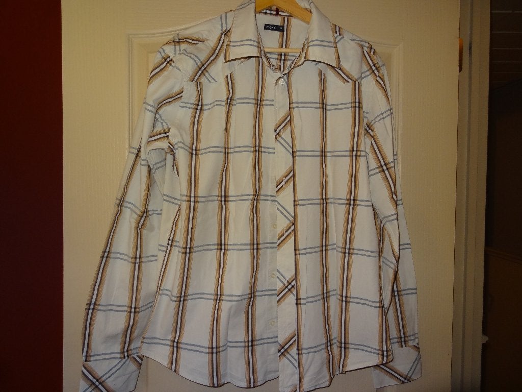 geruite overhemd mexx xl, Kleding | Heren, Overhemden, Ophalen of Verzenden, Zo goed als nieuw, Beige, Mexx
