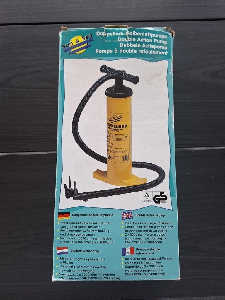 Dubbele actiepomp Sun & See, Caravans en Kamperen, Ophalen, Zo goed als nieuw, Handmatig