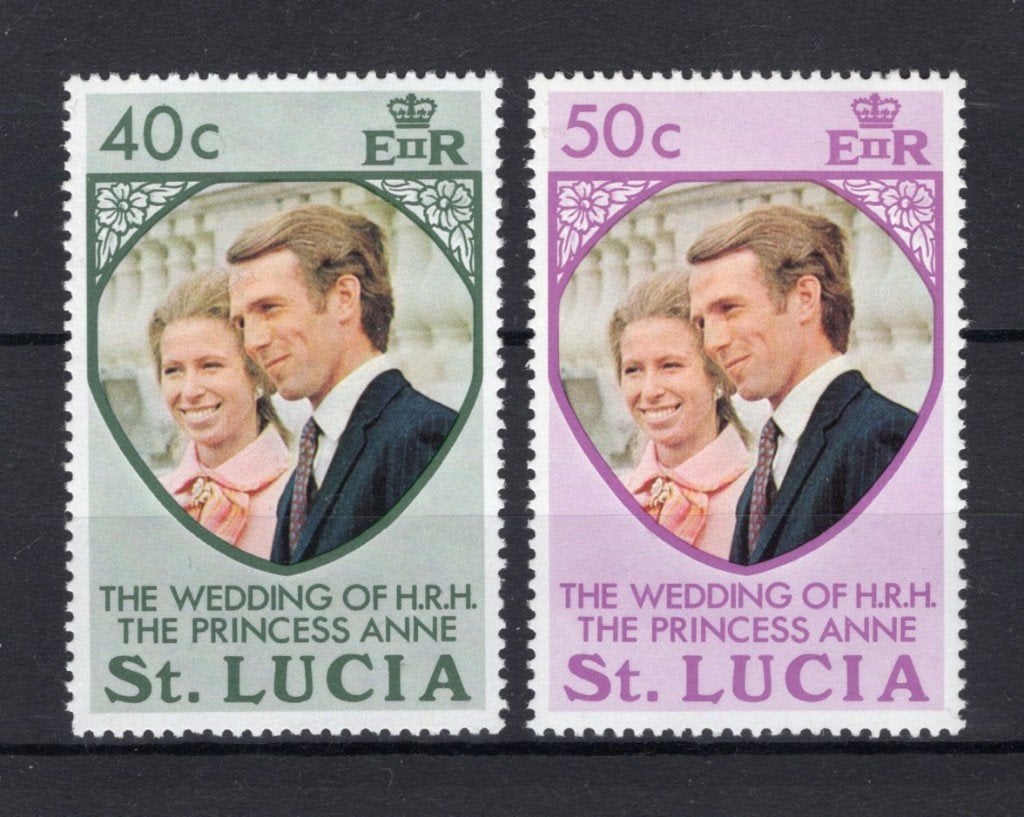 ST. LUCIA Yt. 347/348 MNH 1973, Envoi, Non oblitéré, Amérique centrale