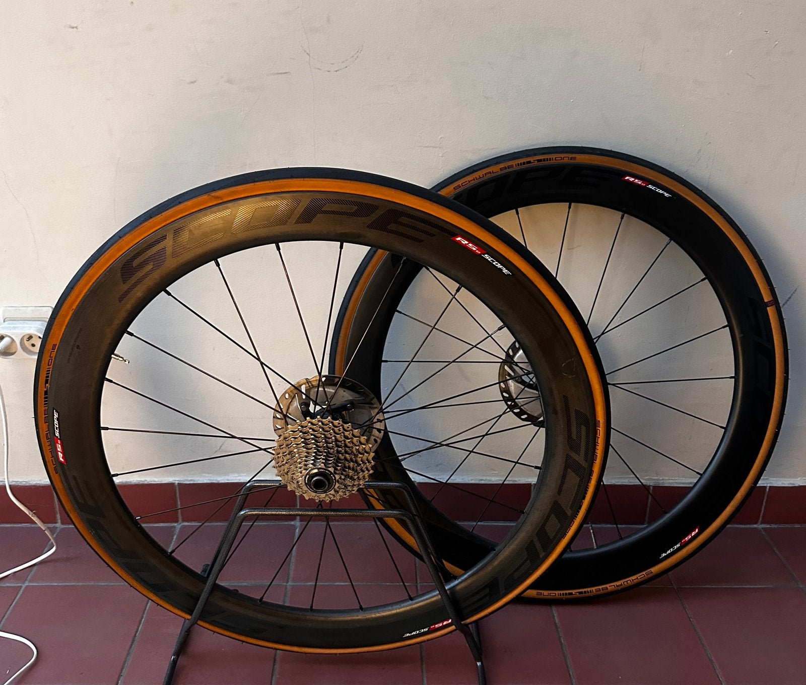 Scope r5 d carbon wielset, Fietsen en Brommers, Fietsonderdelen, Gebruikt, Wiel, Carbon, Racefiets, Ophalen