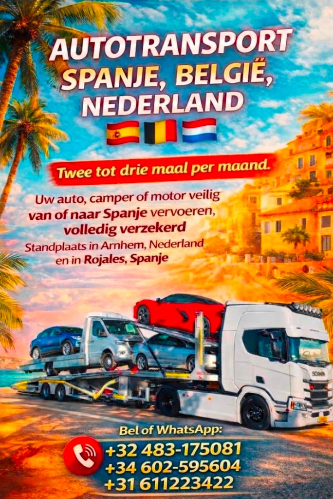 Transport spanje nederland belgie