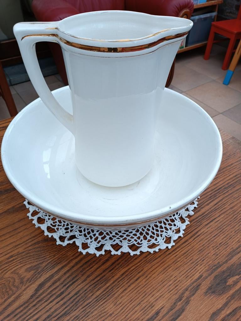 Vintage lampet set , made in Belgium, kom van Nimy jaar 1900, Antiek en Kunst, Ophalen