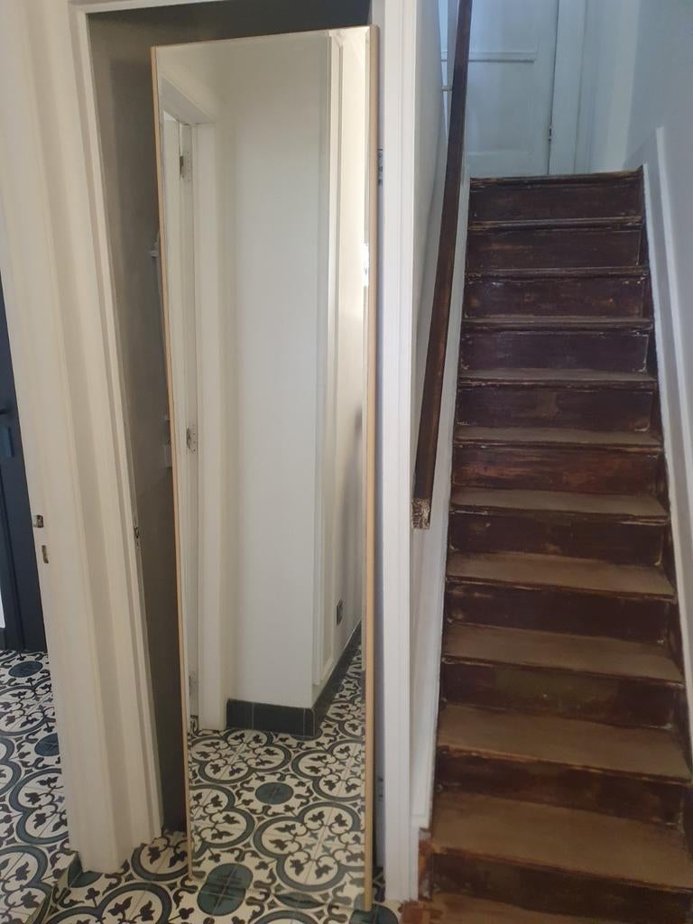 2 grote spiegels 205cm x 50cm, Huis en Inrichting, Woonaccessoires | Spiegels, Ophalen