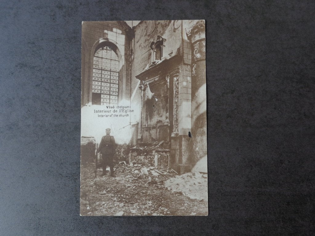 1 oude postkaart uit Wezet (in de kerk), Ophalen