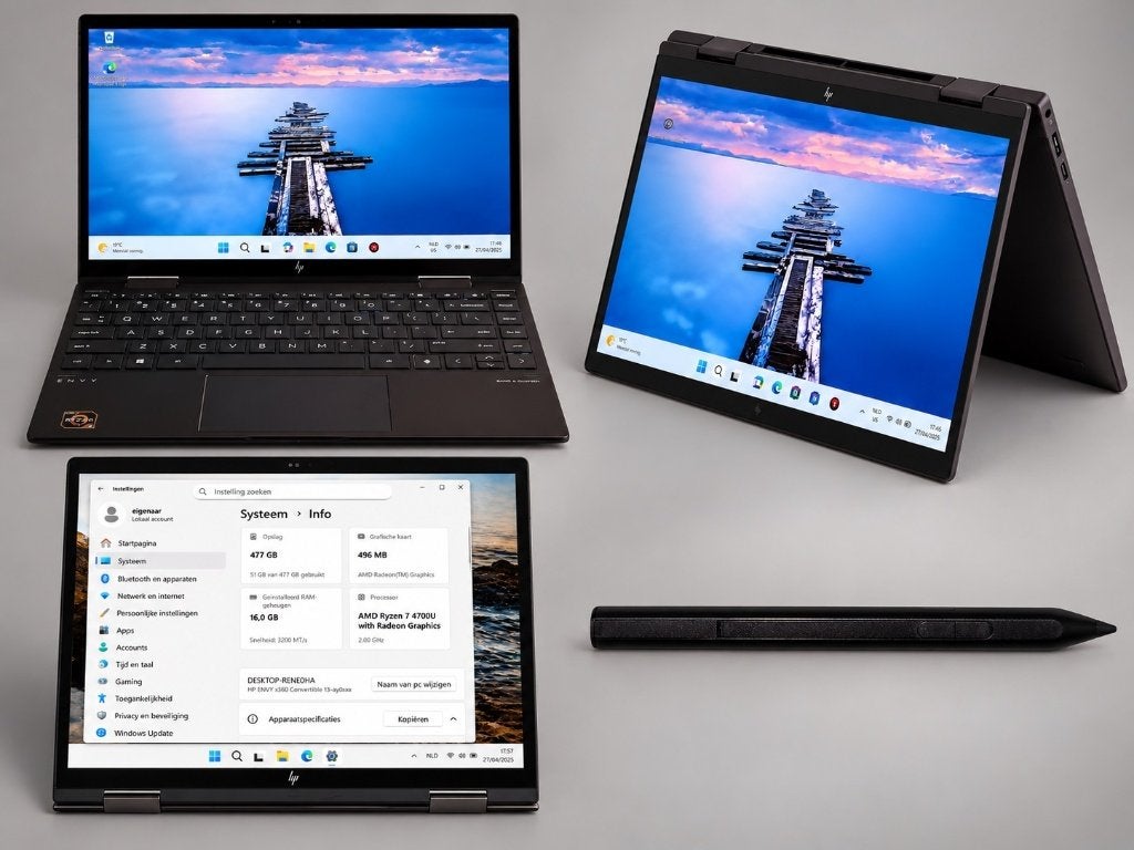 HP ENVY X360 CONVERTIBLE 13,3" + stylet. Comme neuf, Hp, Enlèvement ou Envoi, 14 pouces, Avec écran tactile