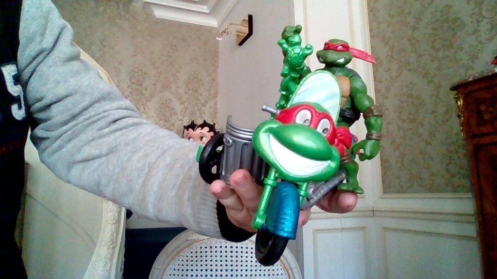 Side-car tortue ninja avec Raphael, Ophalen