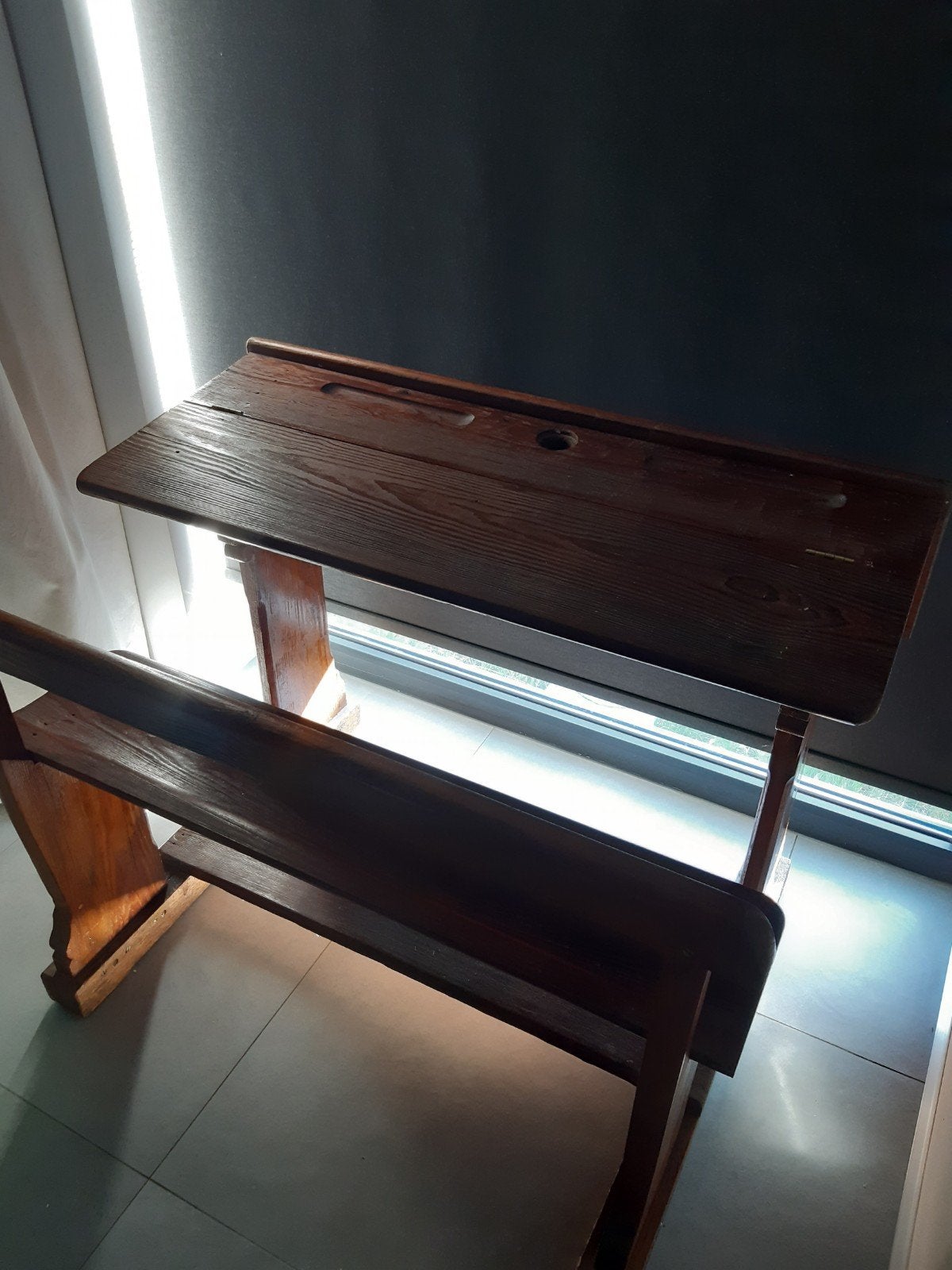 Antieke schoolbank, Elektronische apparatuur, Zonnebanken en Gezichtsbruiners, Ophalen of Verzenden