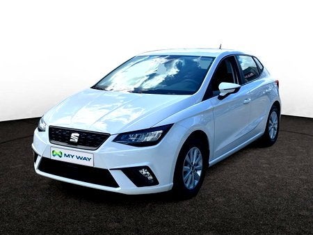 Seat Ibiza 5P/D GARANTIE*80PK*CARPLAY*LED*SENSOREN A*AIRCO, Autos, Seat, Boîte manuelle, Ibiza, 117 g/km, Blanc