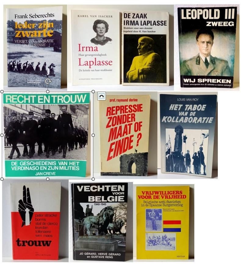 België: Verzet, collaboratie en repressie - boeken collectie, Boeken, Geschiedenis | Nationaal, Gelezen, 20e eeuw of later, Ophalen of Verzenden