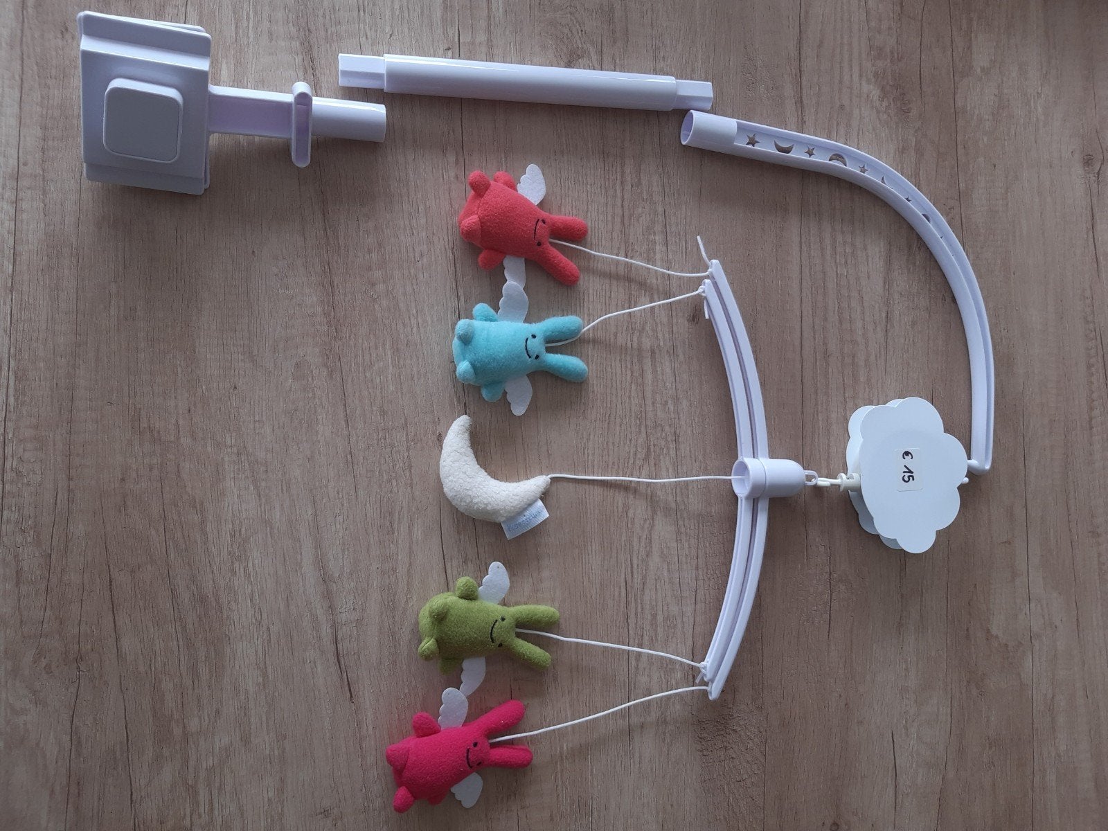Babymobiel konijntjes met muziek, Meerkleurig, Ophalen, Gebruikt, Mobiel