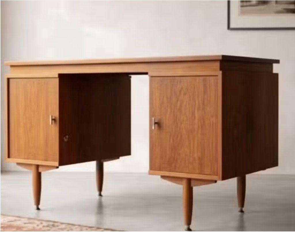 vintage bureau, Huis en Inrichting, Vintage, Ophalen, Gebruikt