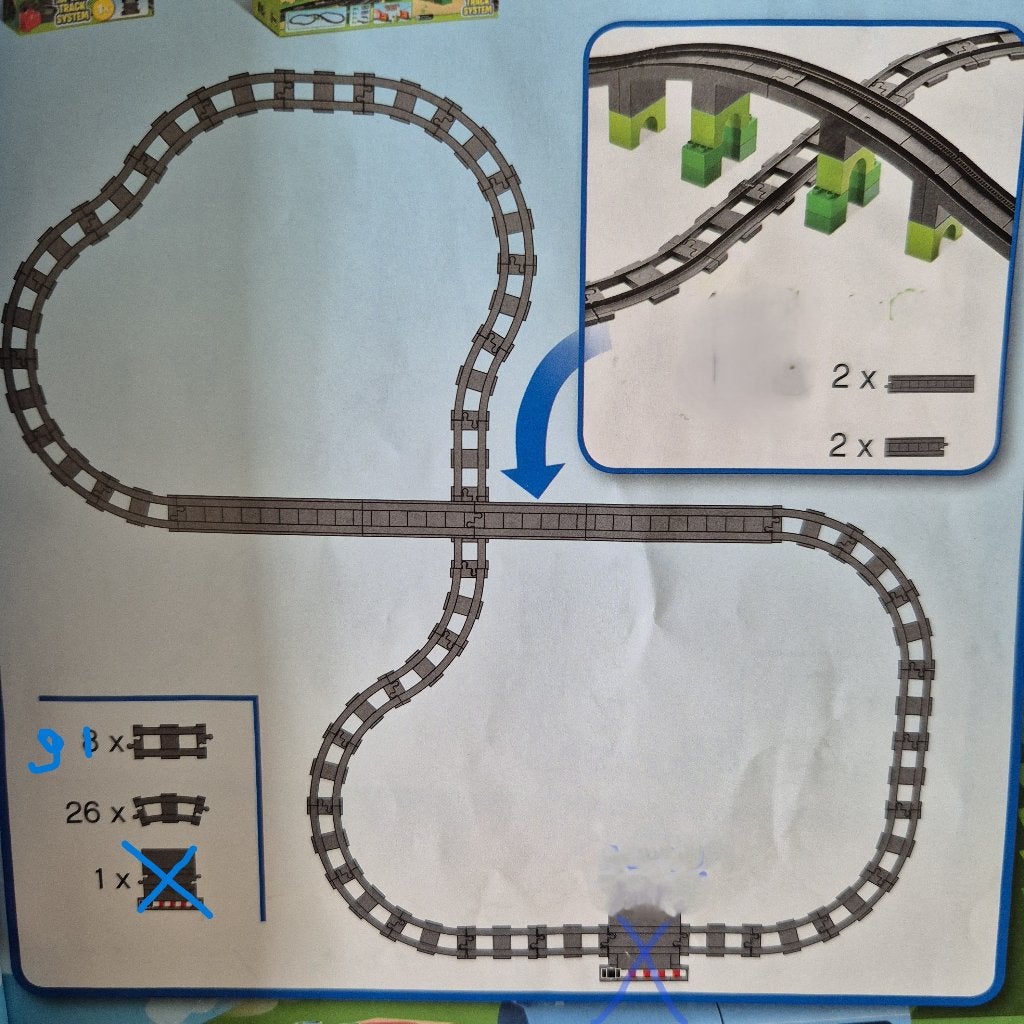 Duplo trein, rails, bruggen en treintje, Ophalen of Verzenden