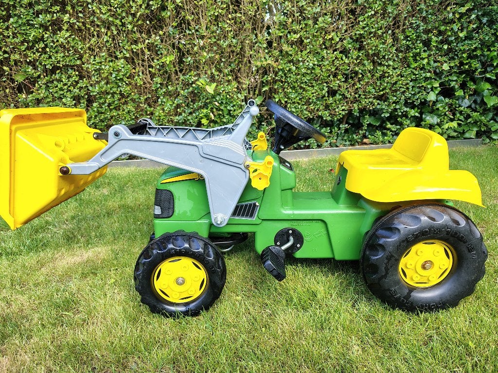 Tracteur à pédales John Deere, Enlèvement, Utilisé, Avec chariot ou remorque
