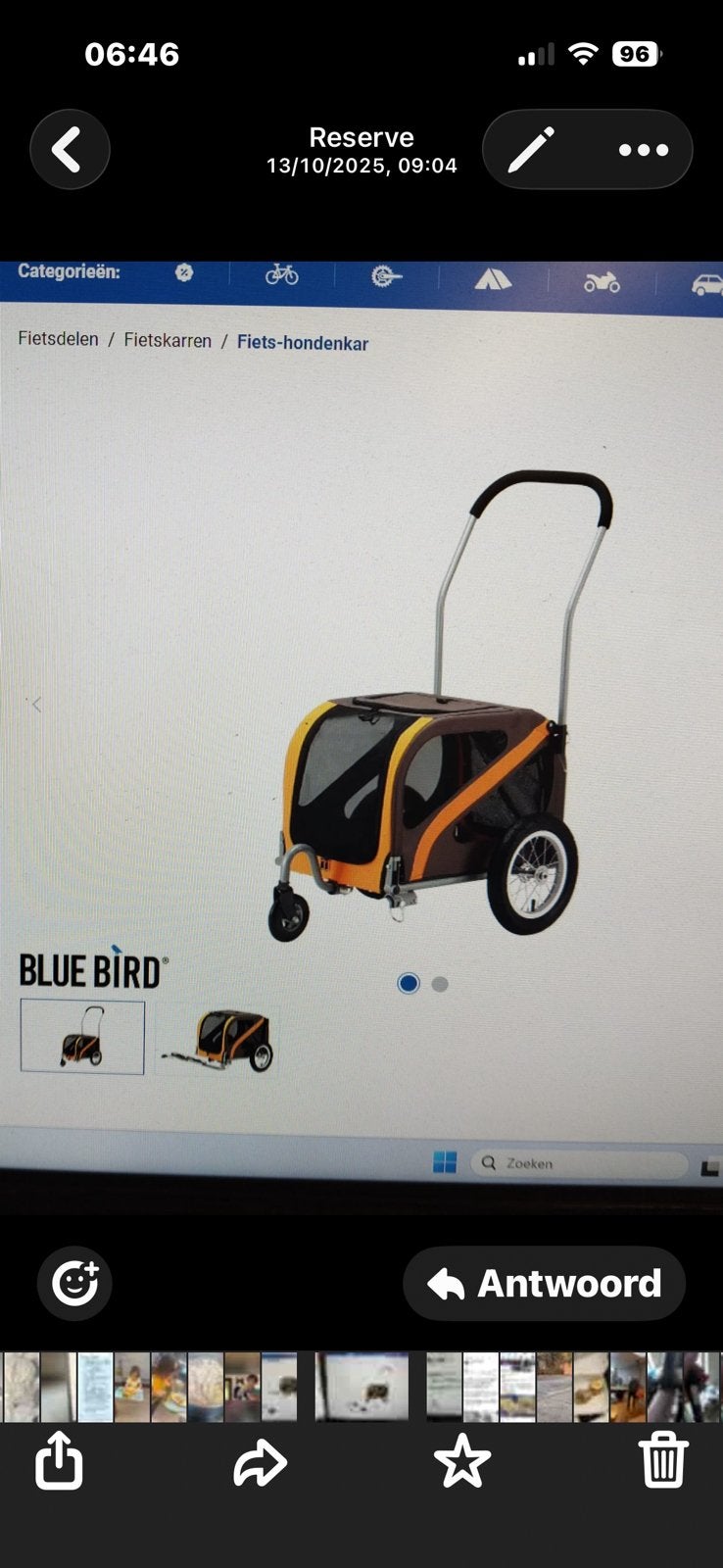 Nieuwe hondenkar/buggy, Dieren en Toebehoren, Honden-accessoires, Ophalen, Nieuw
