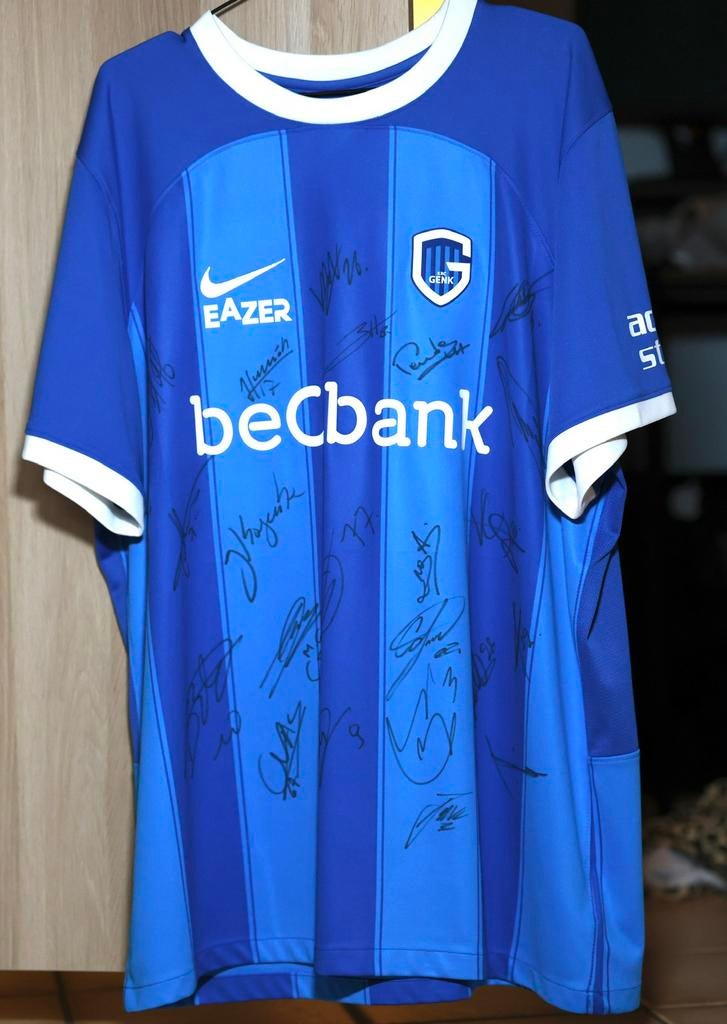 KRC Genk 2024/2025 home kit singed by team, Collections, Enlèvement ou Envoi, Comme neuf