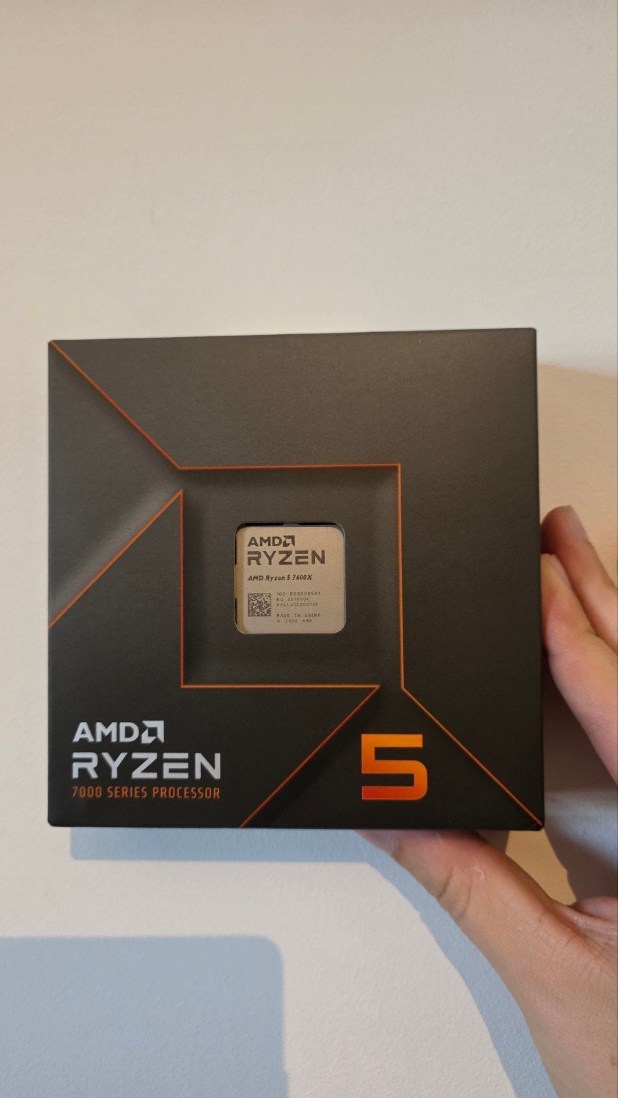 AMD Ryzen 5 - 7600X 6-Cores / 12-Threads CPU, Computers en Software, Processors, Ophalen of Verzenden