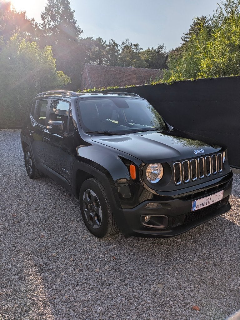 Jeep Renegade 2018 Longitude Turbo 140 – 95.000 km – Zwart, Auto's, Jeep, Stof, 140 g/km, 4 cilinders, Zwart