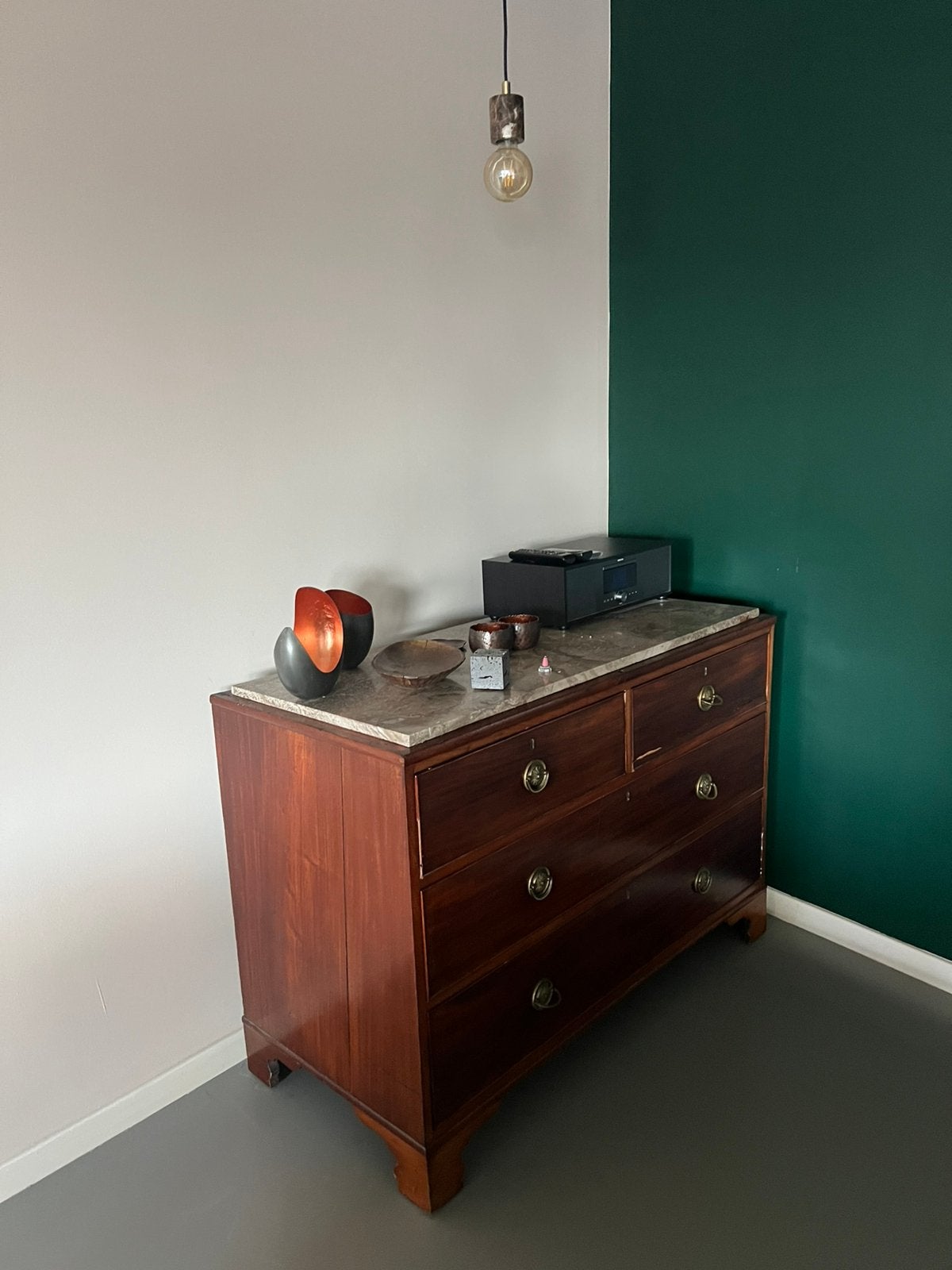 Kerselaren kast dressoir vier lades, Gebruikt, 100 tot 150 cm, 3 of 4 laden, Minder dan 100 cm
