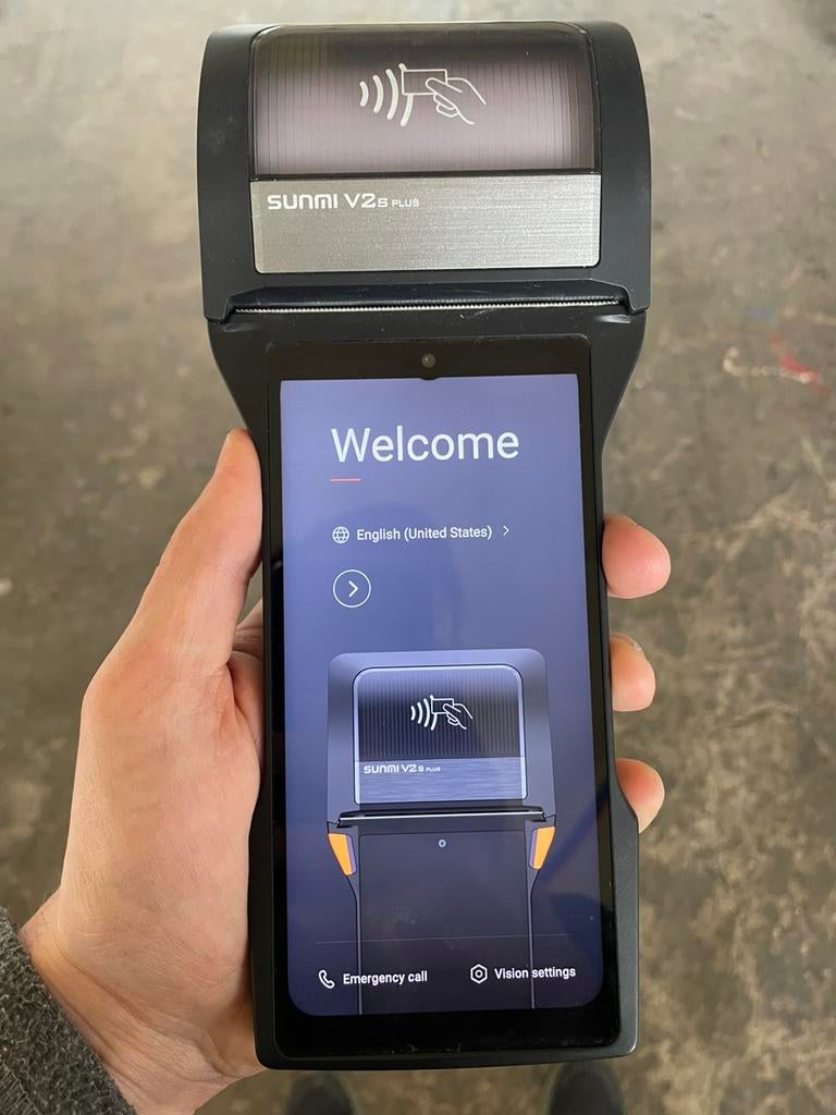 Terminal Tactile Android SUNMI V2s Plus, Enlèvement, Comme neuf
