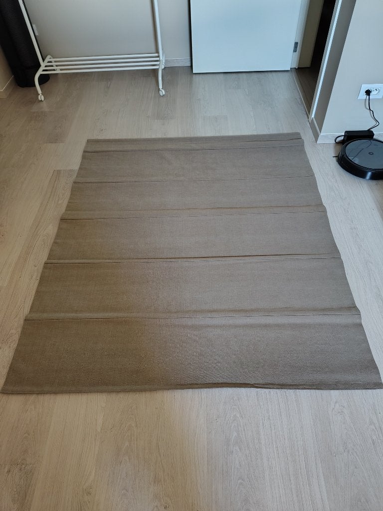 Gordijnen met ophangset. Kleur: bruin/taupe., Huis en Inrichting, Overige merken, Bruin, 145 cm, Ophalen of Verzenden