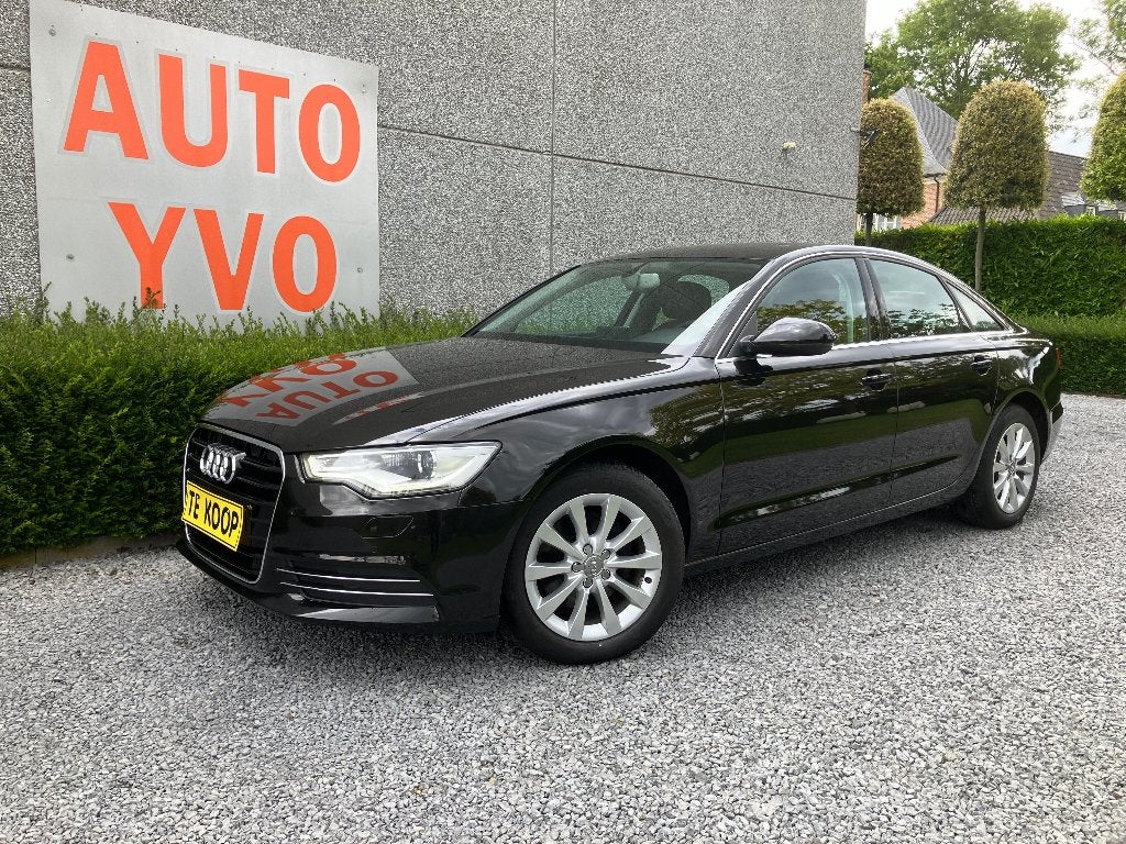 AUDI A6 2.0 TDI  automatic (full option), Auto's, Automaat, Zwart, Leder, Bedrijf