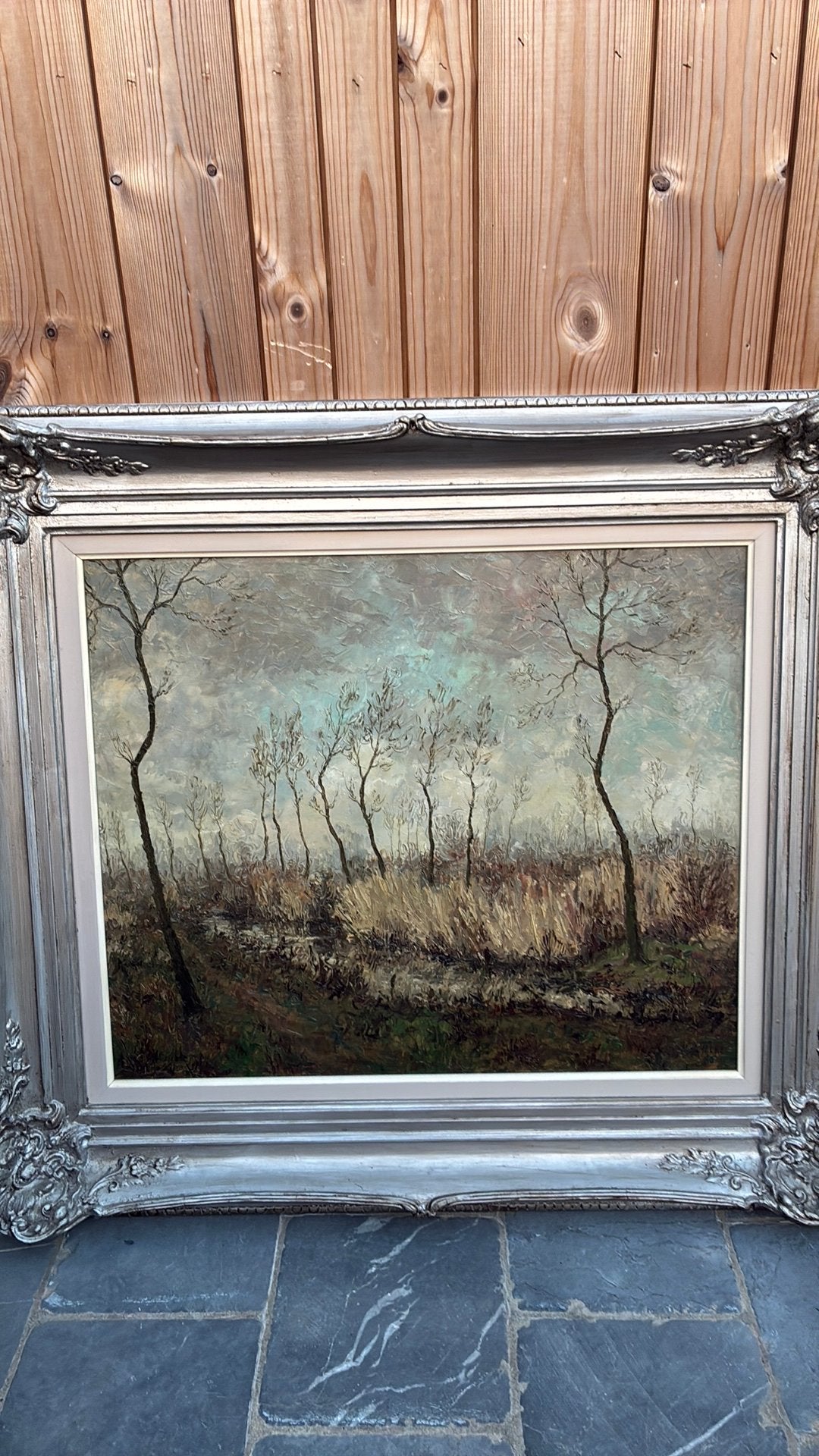 Polderlandschap - Albert Van Hecke, Ophalen, Gedateerd, Olieverf, Doek