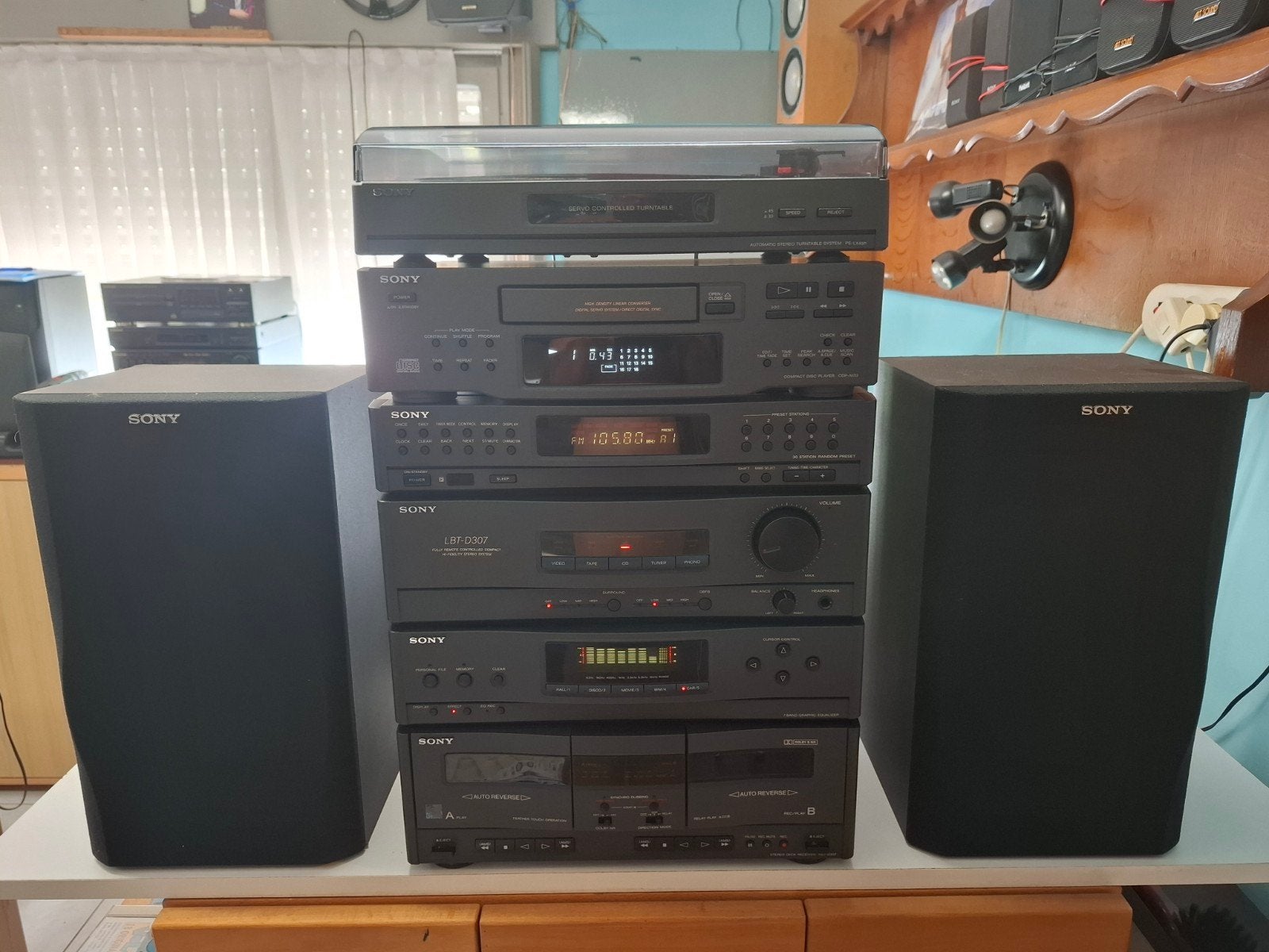 prachtige stereo set Sony met platenspeler koopje, Enlèvement, Sony
