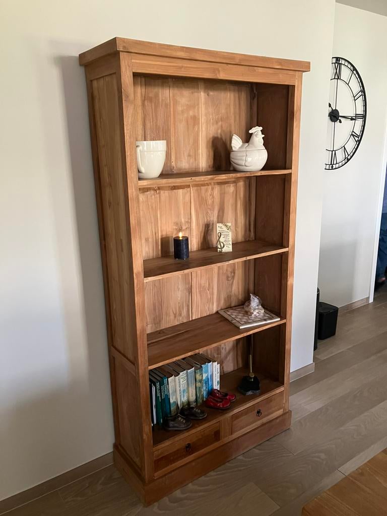 Teakhouten boekenkast. IZGST!!!, Huis en Inrichting, Ophalen, Zo goed als nieuw, Teakhout