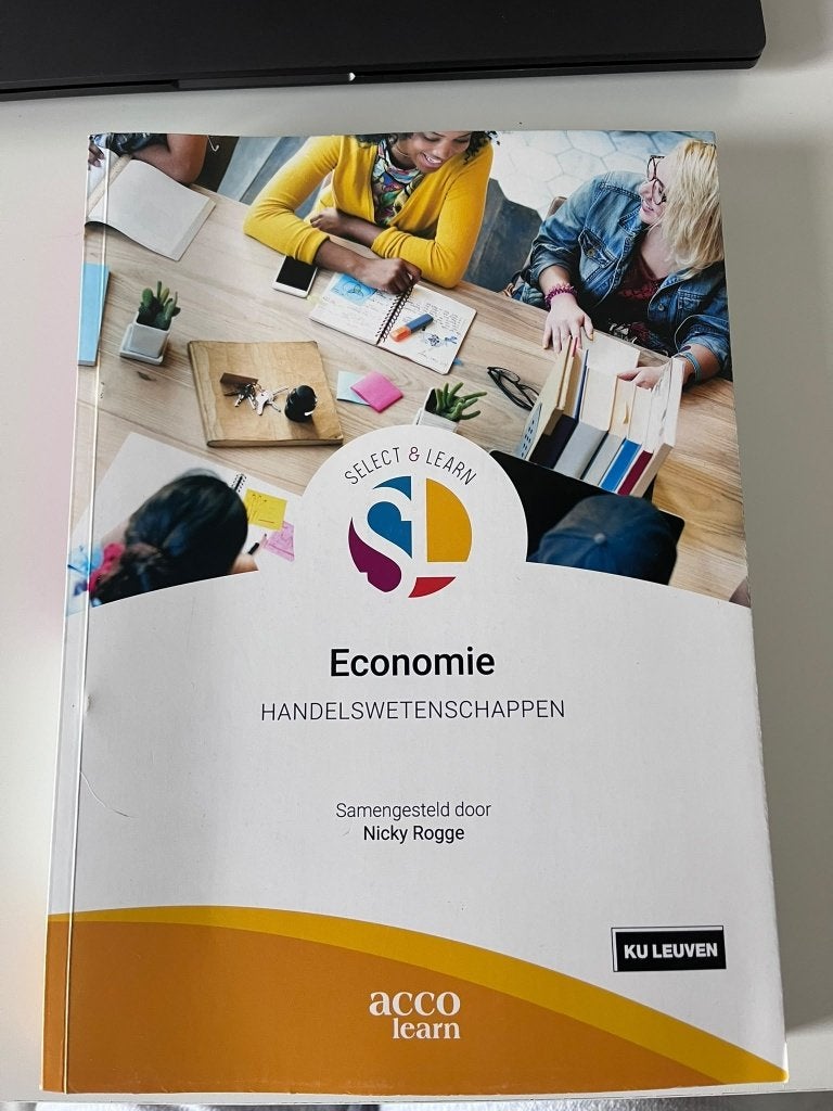 Select & Learn Economie -  Nicky Rogge, Boeken, Ophalen of Verzenden, Zo goed als nieuw, Hoger Onderwijs, Acco Learn