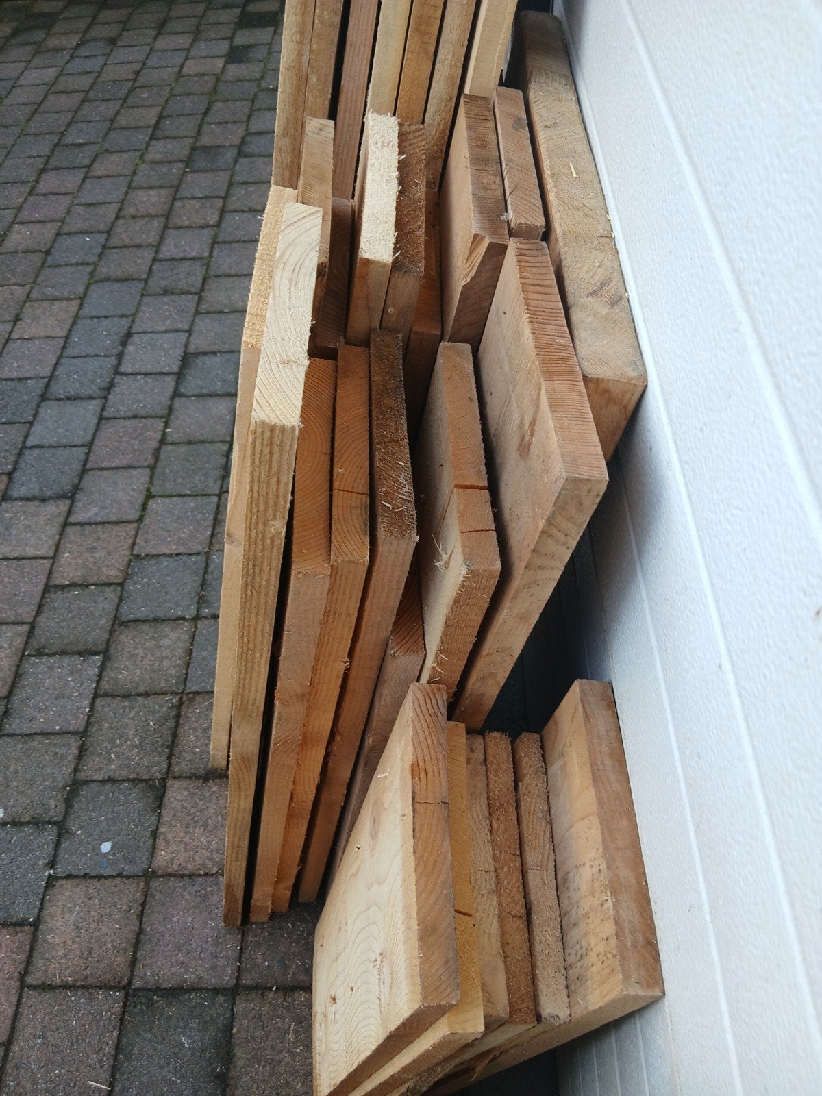 Douglas planken, Ophalen, Planken