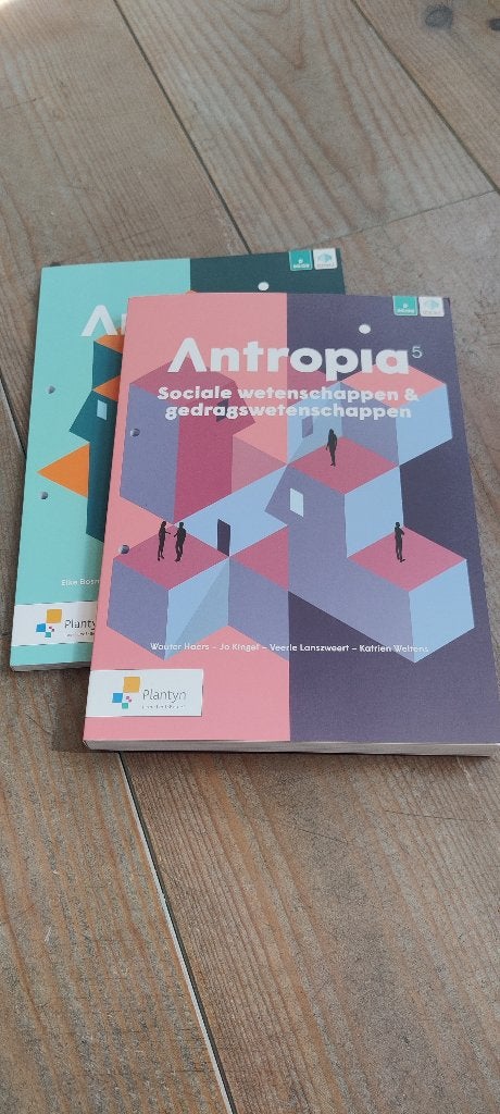 Antropia filosofie + soc. wetenschap & gedragswetenschappen, Boeken, Overige vakken, ASO, Plantyn, Nieuw