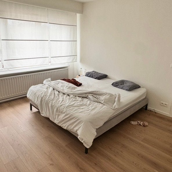 GRATIS bed 200  200 cm inclusief matras, Huis en Inrichting, Ophalen, Tweepersoons, 200 cm, Boxspirng
