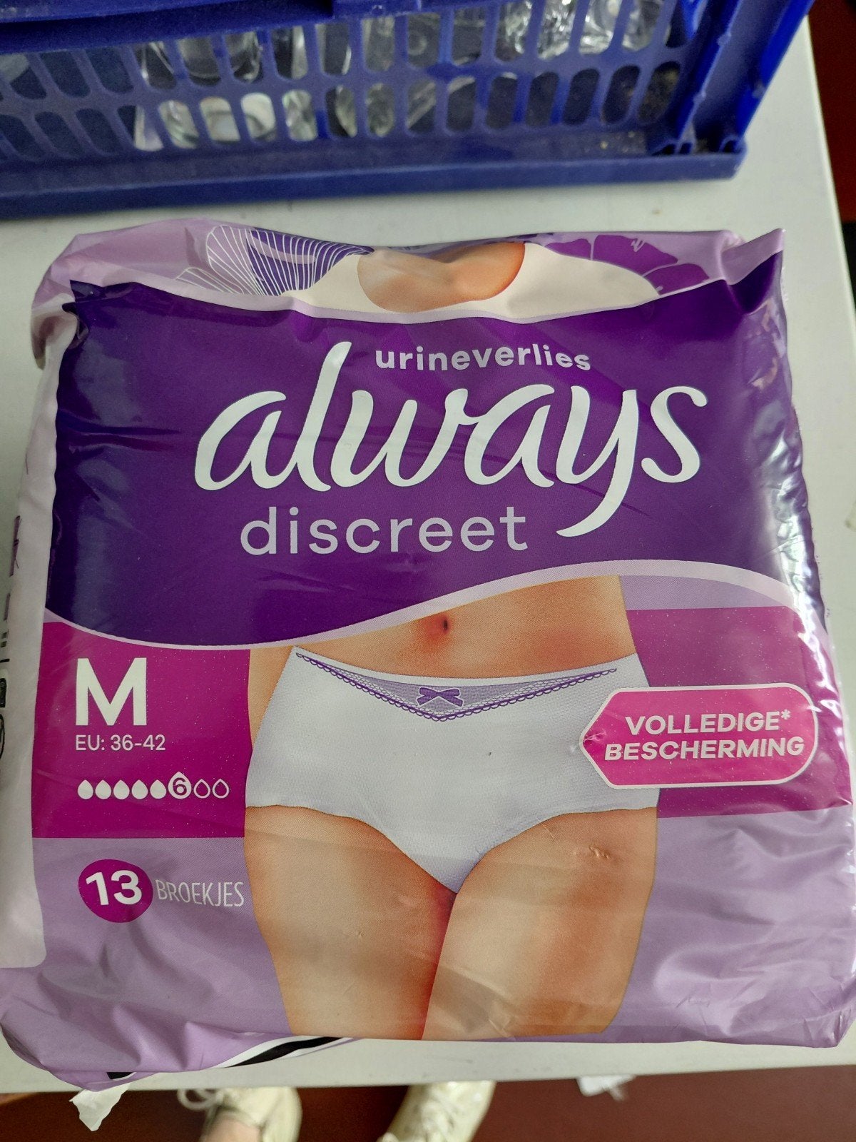 Always verschillende pakken incontinentiemateriaal dames, Diversen, Ophalen