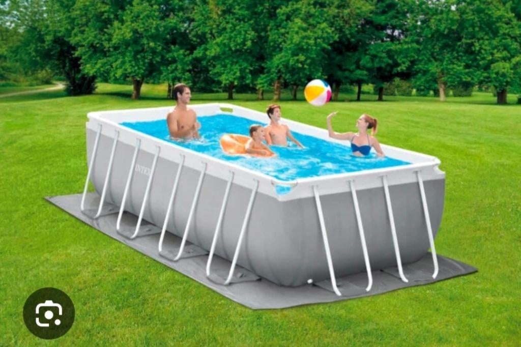 Zwembad Intex 200x400x122, 200 à 400 cm, Enlèvement, Utilisé, Rectangulaire