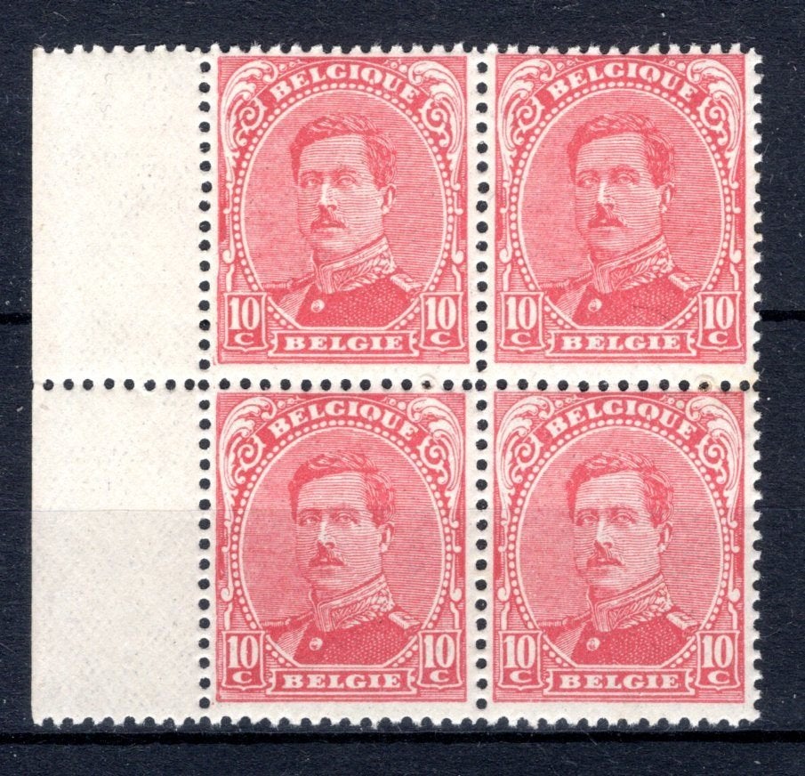 138 MNH 1915 - Z.M. Koning Albert 1 (4 stuks), Verzenden, Postfris, Postfris
