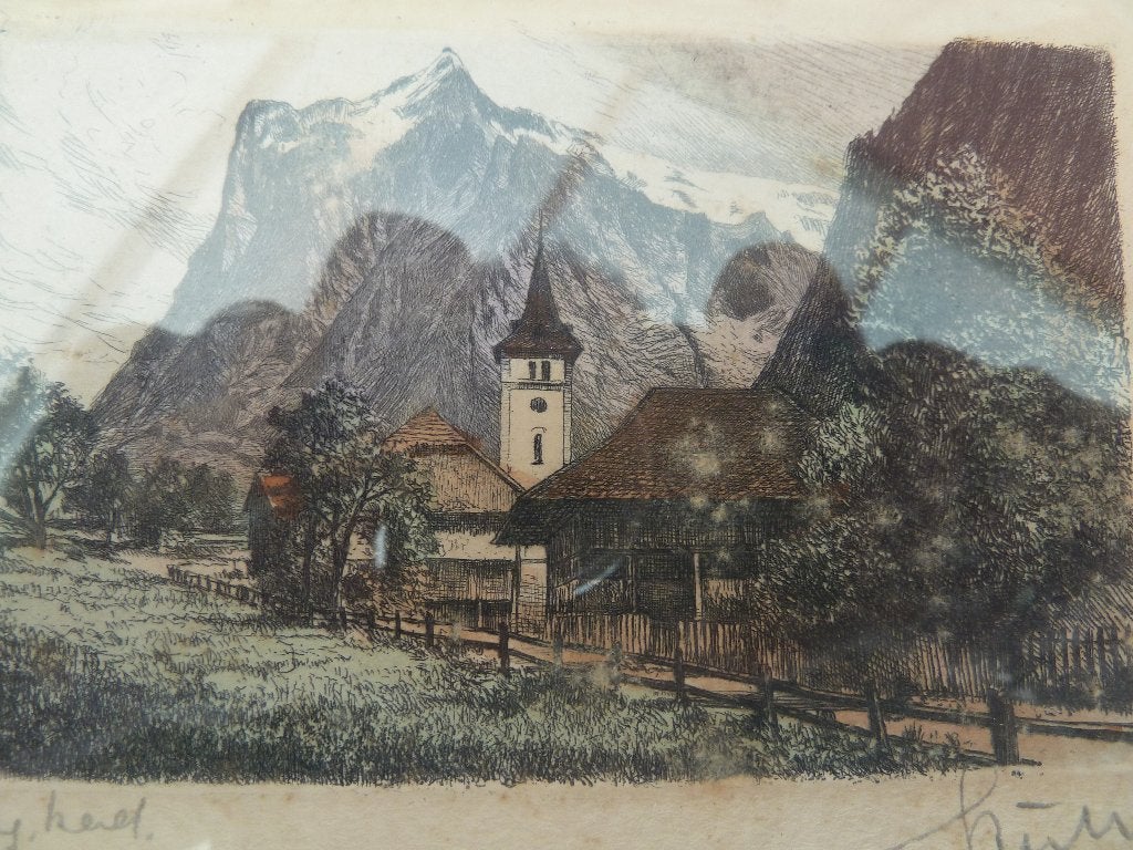 LOT GRAVURES du XIX signées, Enlèvement