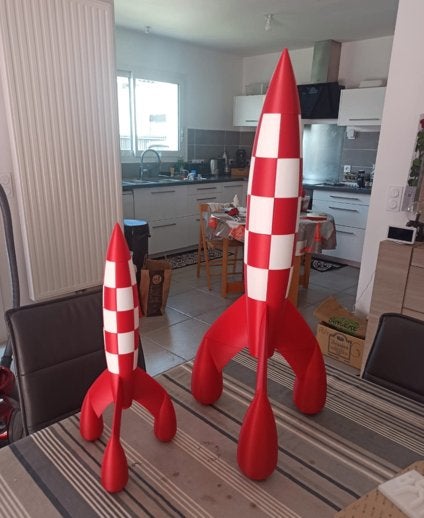 Kuifje raket 30cm handgemaakte creatie, Ophalen of Verzenden, Overige typen