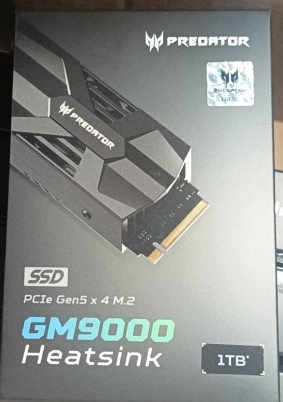 SSD M.2 NVMe 1To - Predator GM9000 PCIe Gen 5.0, Informatique & Logiciels, Neuf, SSD, Interne, 1Tb