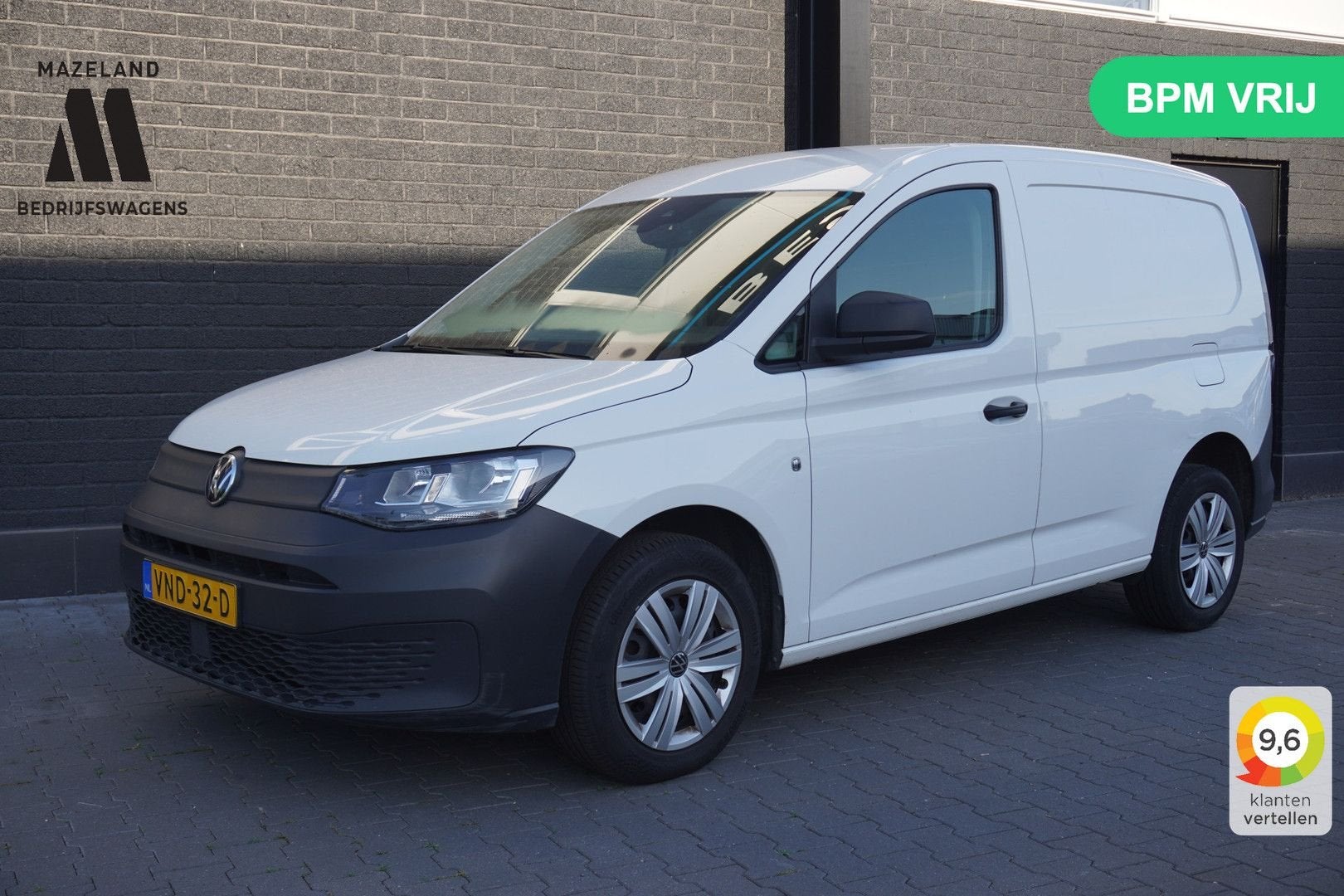 Volkswagen Caddy Cargo 2.0 TDI EURO 6 - Airco - Cruise - €12, Auto's, Electronic Stability Program (ESP), Wit, Bedrijf, 130 g/km