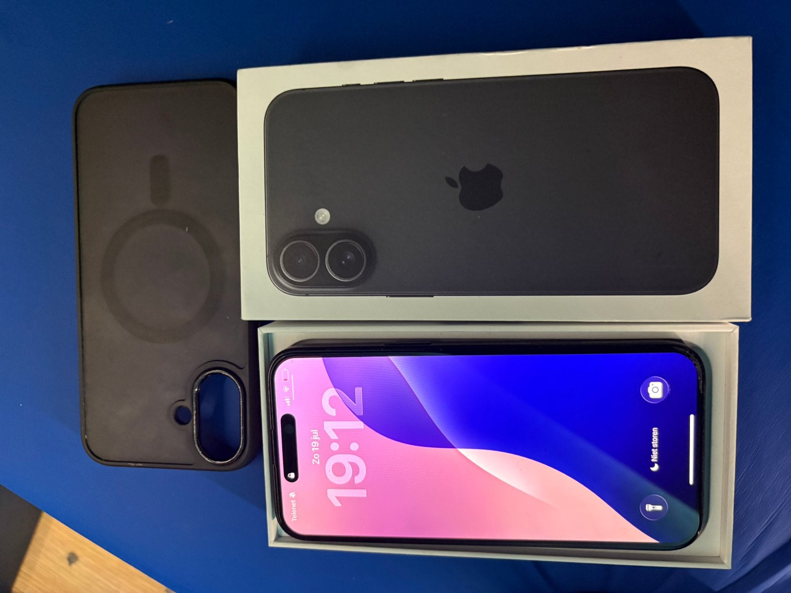 Iphone 16 noir Plus 128GO, Telecommunicatie, Mobiele telefoons | Apple iPhone, Zo goed als nieuw, 128 GB, Zonder abonnement, Zonder simlock
