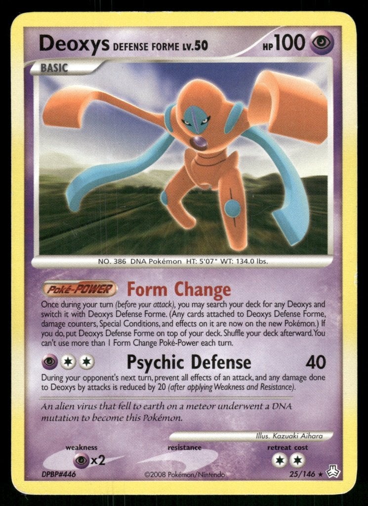 Deoxys Defense Forme 25/146 - Legends Awakened, Envoi, Utilisé