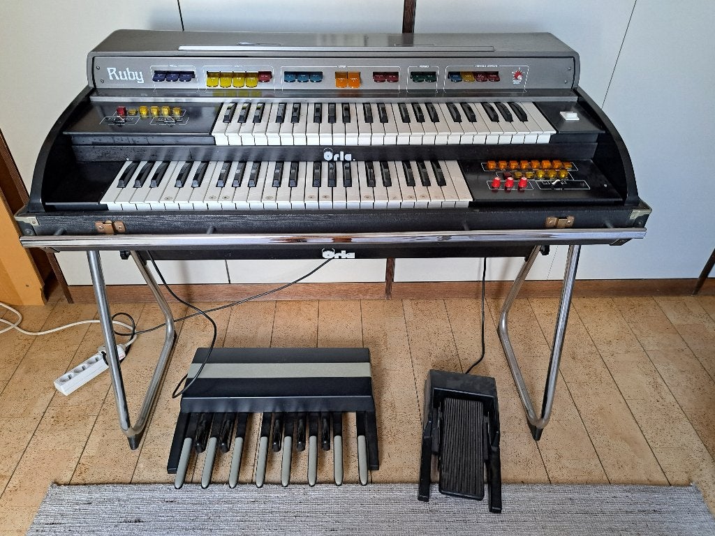 Vintage Orla Ruby analoog orgel (jaren 80), Ophalen, 2 klavieren, Orgel
